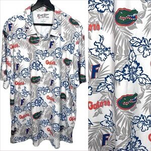 Reyn Spooner Mens Florida Gators Hawaiian Button-Front Performance Shirt XXL